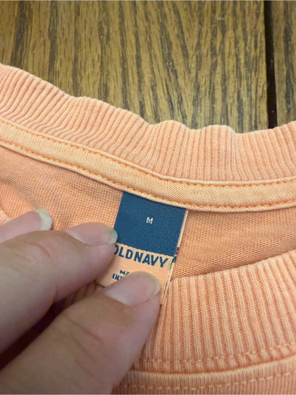 New with Tags Old Navy Peach Long-Sleeve T-Shirt Dress - Picture 5 of 7
